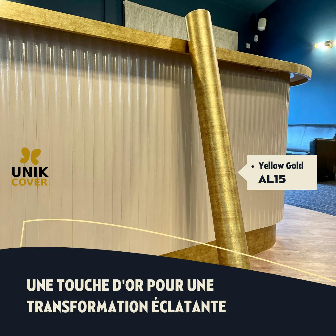 A fresh look for this bar with AL15 Yellow Gold - Feed post